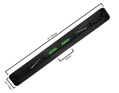 Kitchen Knife Set Kit | Black Handle, Black Magnetic Rack & Sharpener