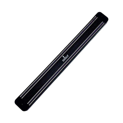 Kitchen Knife Set Kit | Black Handle, Black Magnetic Rack & Sharpener